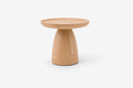 Jasny okrągły blat na zwężonej podstawie