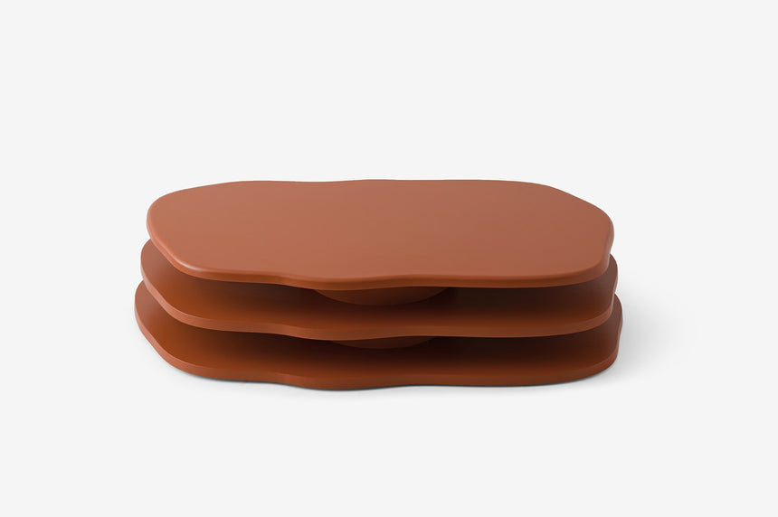Stolik kawowy ISLAND L — Orange Brown — ujęcie 01